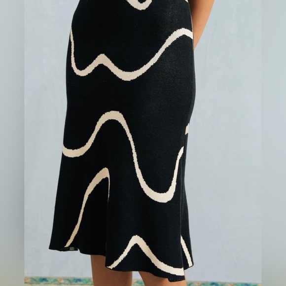 NWT The Black Wave Mermaid Hem Knit Midi Dress - Picture 3 of 9